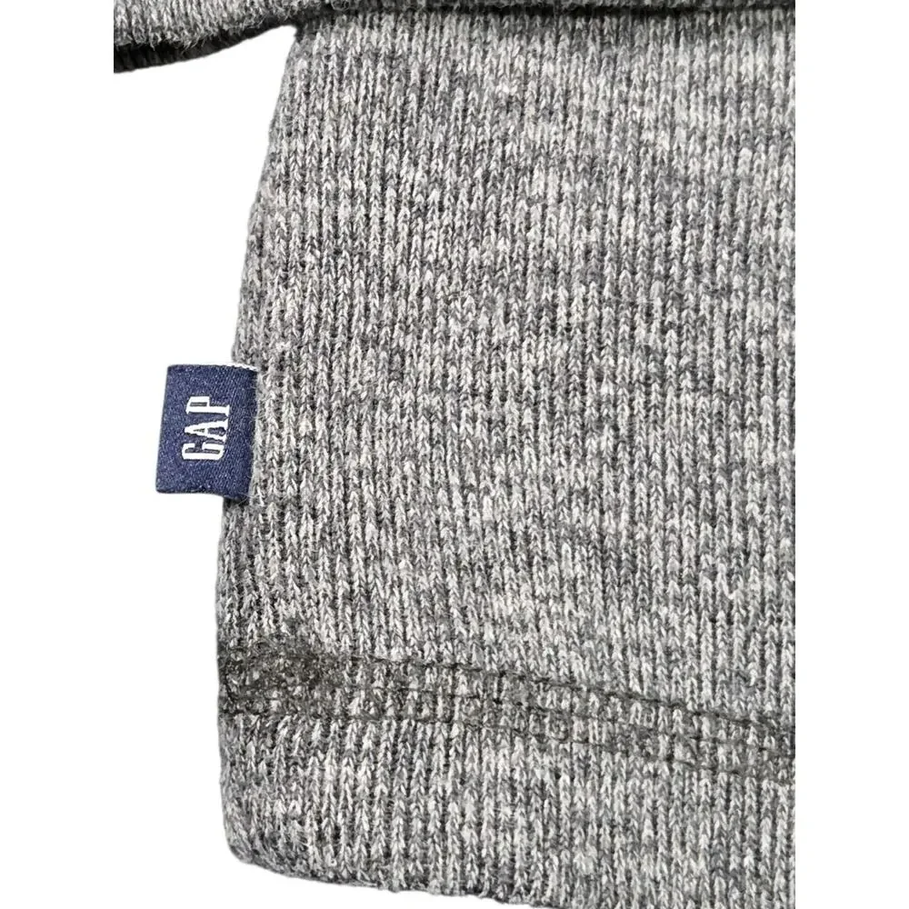 GAP Mock Neck 1/4 Zip Sweater Sweatshirt Lot Of 2 Blue Gray Mens Large Casual